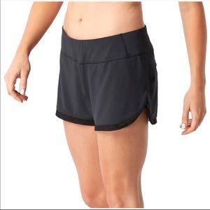 Med running Smartwool Merino Lined Shorts Black